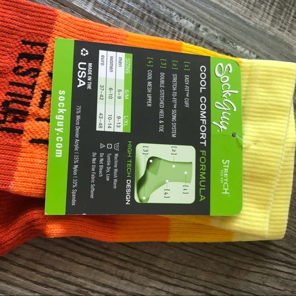 Sock guy coast film festival colorful socks - Picture 4 of 4